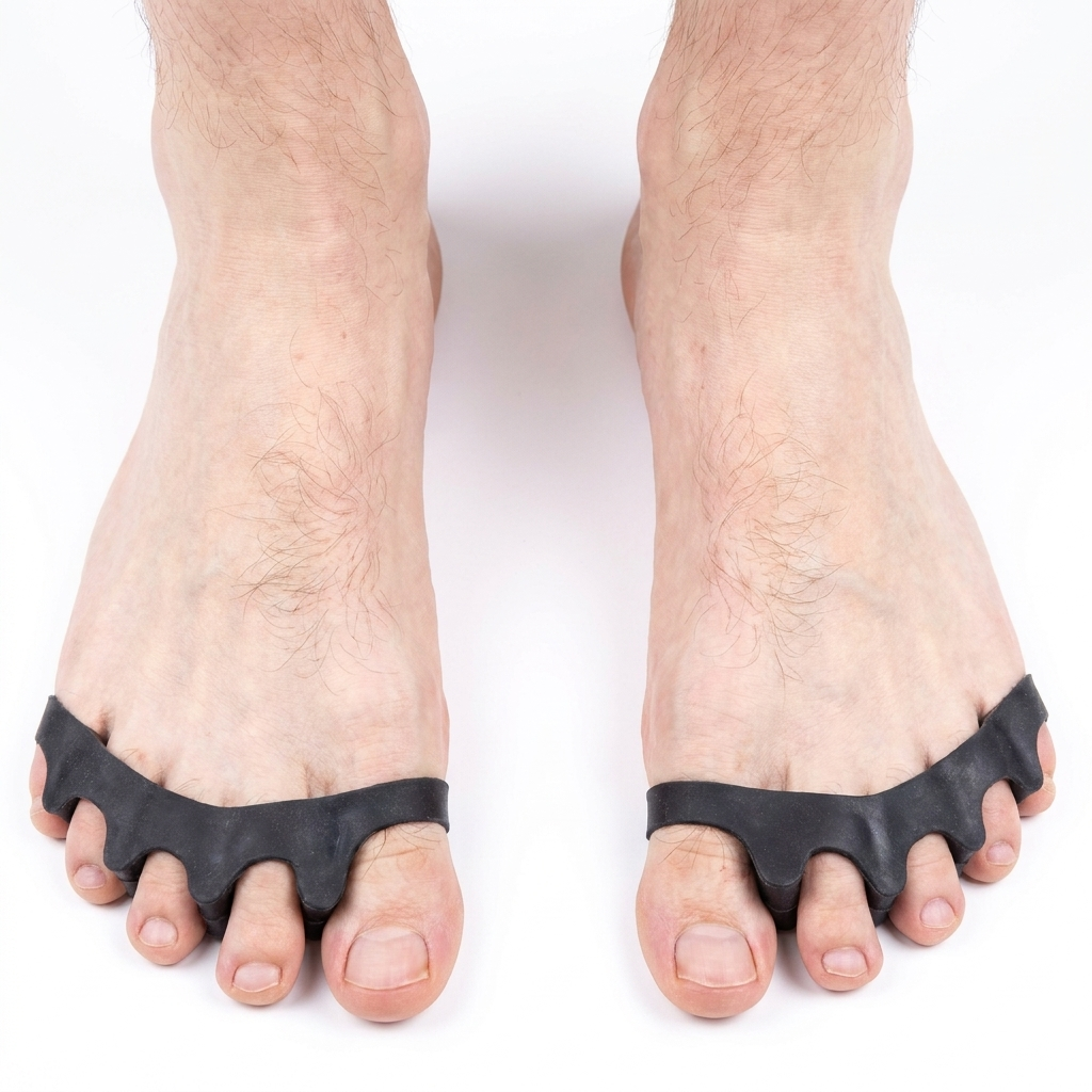 Toe spacers relieving foot discomfort